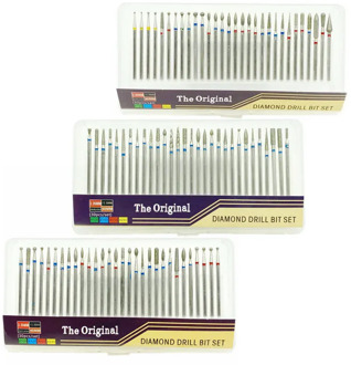 30pcs Diamond Nail Drill Bit Dental Diamond Burs Drill Engraving Carving Polishing Glass Jade Stone Drill Bit Rotary Tool Set