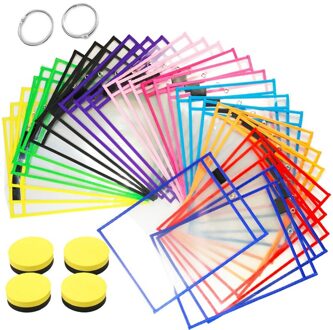 30Pcs Droge Wissen Zakken Herbruikbare Mouwen Clear Leraar Levert Voor Klaslokaal, School & Homeschool Organisatie