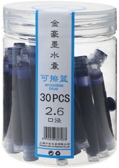 30pcs Jinhao Universele Blauw Vulpen Inkt Sac Cartridges 2.6mm Vullingen School Kantoorbenodigdheden lucht blauw