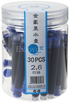 30Pcs Jinhao Universele Blauw Vulpen Inkt Sac Cartridges 2.6Mm Vullingen School Kantoorbenodigdheden