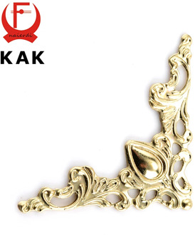 30PCS KAK Metal Angle Corner Brackets Gold Bronze 40mm Notebook Cover For Menus Photo Frame Furniture Decorative Protector