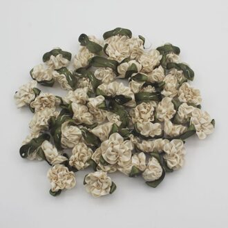 30Pcs Leuke 2Cm Mini Handgemaakte Satijnen Lint Leaf Rose Voor Baby Meisjes Haar Schoenen Tassen Jurk Scrapebooking Diy ambachtelijke Accessoires room