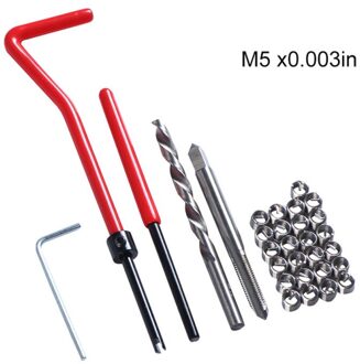 30Pcs M5/M6/M8 Moersleutel Twist Boor Kit Draad Reparatie Tool Kit Voor Herstellen Van Beschadigde Schroefdraad spanner Hoge Snelheid Staal Tap Sterven