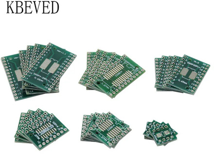 30PCS PCB Board Kit SMD Turn To DIP Adapter Converter Plate FQFP SOP8 SOP14 SOP16 SOP20 SOP28 QFP SOP 8 14 16 20 28