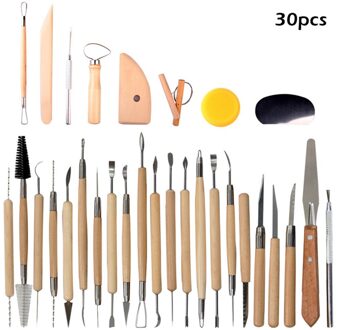 30pcs Pottery and Sculpting Tools Set Ceramic Sculpting Tools with Case for Beginners and
