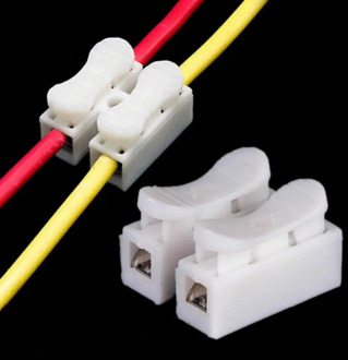 30pcs Quick Splice Lock Wire Connectors 2Pins Electrical Cable Terminal Quick Splice Lock Wire Terminals Set 20x17.5x13.5mm