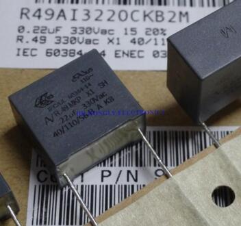 30Pcs R49 R.49 Mkp X1 Sh. 22Uf 330VAC 0.22Uf P = 15Mm Film Condensator