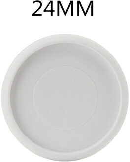 30PCS24mm Effen Plastic Binding Ring Gesp Binding Ring Paddestoel Gat Losbladige Notepad Kleur Gesp wit