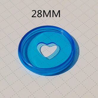 30PCS28MM Plastic Binding Ring Gesp, Transparante Jelly Kleur Cd, Losbladige Notebook Binding Accessoires blauw