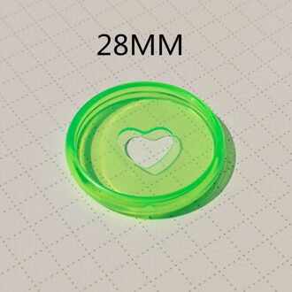 30PCS28MM Plastic Binding Ring Gesp, Transparante Jelly Kleur Cd, Losbladige Notebook Binding Accessoires Licht Groen
