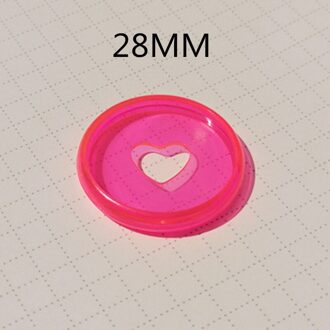 30PCS28MM Plastic Binding Ring Gesp, Transparante Jelly Kleur Cd, Losbladige Notebook Binding Accessoires roze