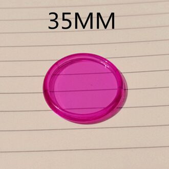 30PCS35MM Effen Jelly Kleur Plastic Binding Ring Binding Gesp Voor Losbladige Notebook Paddestoel Gat Notebook Accessoires Paars