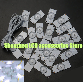 30piece/lot Universal SMD Lamp Beads With Optical Lens Fliter for LED TV Repair 3v