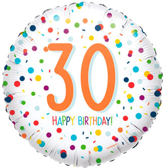30ste verjaardag ballon confetti
