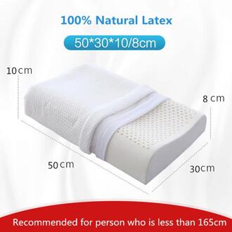 30Thailand Natuurlijke Latex Kussen Beddengoed Slapen Gezondheidszorg Orthopedisch Kussen Massage Halswervels Kussens Nekkussen 50x30x10-8 C