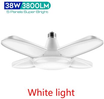 30W/45W/60W Lampada Led Plafond Verlichting Voor Woonkamer Garage Verlichting Led Lamp E27 220V Geen Flikkering Opvouwbare Fan Blade Led Lampen wit licht