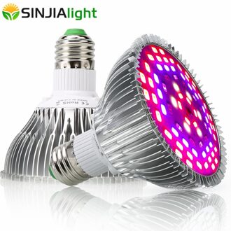30W 50W 80W 100W Volledige Spectrum LED Grow Light Indoor Plant Lamp Voor Bloemen Zaden aquarium Grow Box Rood + Blauw + UV + IR E27