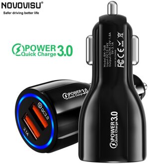 30W Dual Usb Autolader Led Snelle Telefoon Opladen Voor Iphone 12 11 Pro X Xr Xs Max 6 7 8 Plus Ipad Huawei Samsung Xiaomi Lg