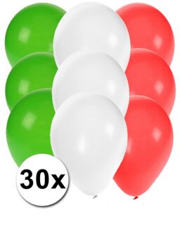 30x ballonnen in mexicaanse kleuren