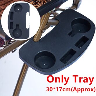 30X17Cm Vouwen Ligstoel Clip Op Bijzettafel Cup Bekerhouder Tuin Lounger Lade Plastic Vouwen Alleen stoel Lade stijl B