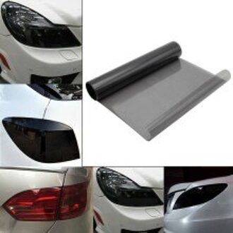 30X200Cm Licht Rook Zwarte Tint Film Koplampen Achterlichten Auto Vinyl Wrap Gereinigd Met Water Auto accessoires