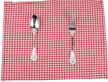 30X40CM Katoen Servetten Keuken Accessoires Eenvoudige Designtea Handdoek Absorberende Gerecht Reinigingsdoekjes Cocktail Servet rood