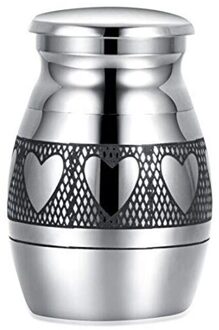 30X40Mm Leuke Crematie Aandenken Urnen Voor Menselijk As Van Huisdier Mini Kleine Begrafenis Kist Titanium Staal Angel gedenkteken Jar 01