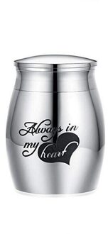 30X40Mm Leuke Crematie Aandenken Urnen Voor Menselijk As Van Huisdier Mini Kleine Begrafenis Kist Titanium Staal Angel gedenkteken Jar 03