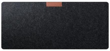 30X60 Kantoor Computer Bureau Mat Tafel Toetsenbord Grote Muismat Wolvilt Laptop Kussen Bureau Antislip Mat Gamer mousepad Mat donker grijs