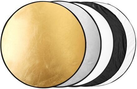 31.5Inch Outdoor 5 In 1 Goud Zilver Wit Zwart Doorschijnend Fotografie Reflector Professionele Verzachten Licht Ronde Voor Studio