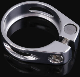 31.8 Mm Aluminium Buis Mtb Fietszadel Seat Klem Geschikt Voor 27.2 Mm Zadelpen Fietsen Onderdelen Abrazadera Pecas De bicicleta zilver