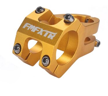 31.8Mm Mtb Power Aluminium Stuurpen Stuurpen Mtb Riser Stuurwiel Korte Stuur Outdoor Fiets Accessoires geel