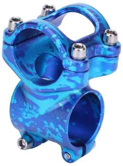 31.8X35Mm Fiets Korte Stuurpen Ultra Licht Mountainbike Aluminium Stuurpen Fiets Korte Stuurpen Fiets accessoire Blauw