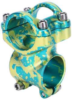 31.8X35Mm Fiets Korte Stuurpen Ultra Licht Mountainbike Aluminium Stuurpen Fiets Korte Stuurpen Fiets accessoire groen