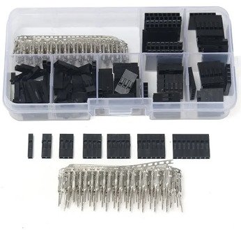 310Pcs 2.54mm Male+Female Dupont Wire Jumper And Header Connector Housing Kit Best Price New Electric Unit Electronics Stocks