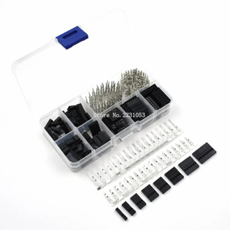 310pcs/A Set Dupont Wire Jumper Pin Header Connector Housing Kit Male Crimp Pins+Female Pin Connector Terminal Pitch With Box