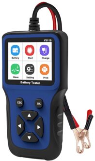 311B 12V Batterij Tester Analyzer 100-2000 Cca Auto Quick Zwengelen Batterij Tester