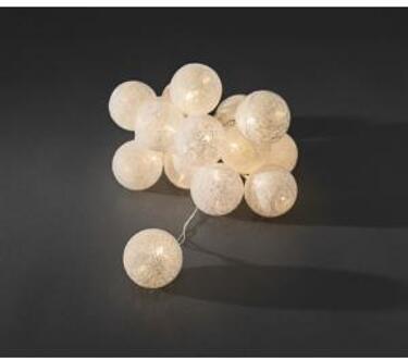 3136-103 Motief lichtketting Ballen Binnen werkt op het lichtnet Aantal lampen 16 LED Warm-wit Verlichte lengte: 3 m