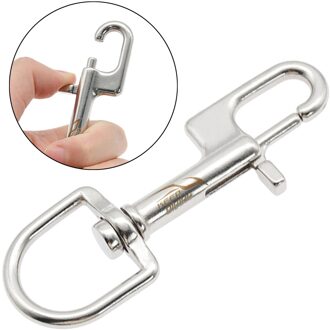 316 Roestvrij Seel Snap Haak Voor Hondenriem Sleutelhanger Marine Duiken Enkele Dubbele Snap Haak 100mm single Ended