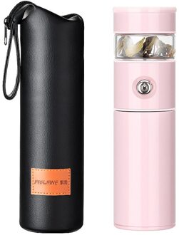 316 Rvs Thermos Met Thee Infuser 500Ml Glas Thee Thermos Cup Mok Vacuüm Cup Fles Kolven Thermische Mok water Fles roze-bottle case