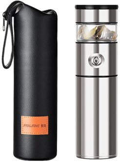 316 Rvs Thermos Met Thee Infuser 500Ml Glas Thee Thermos Cup Mok Vacuüm Cup Fles Kolven Thermische Mok water Fles zilver-bottle case