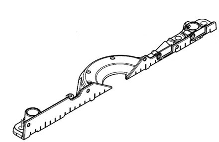 319646-4 | Onderdeel | Achterlineaal | TBV DLS600 - 319646-4