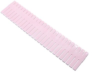 32.4*7Cm Verstelbare Plastic Ladeverdeler Gratis Combinatie Diy Opslag Planken Huishoudelijke Afwerking Grid Partitie Boord 4stk-licht roze