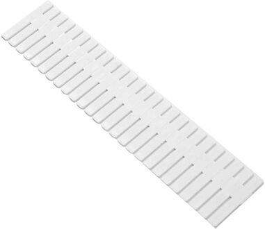 32.4*7Cm Verstelbare Plastic Ladeverdeler Gratis Combinatie Diy Opslag Planken Huishoudelijke Afwerking Grid Partitie Boord 4stk-wit