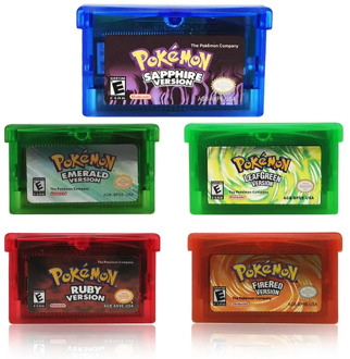 32 Bit Video Game Cartridge Console Card Pokemon Series Emerald/Sapphire/Ruby/Leaf Green/Fire Red English Language US Version