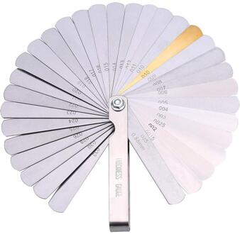 32 Blades Voelermaat Metric Gap Filler 0.04-0.88Mm Dikte Gage Voor Measurment Tool
