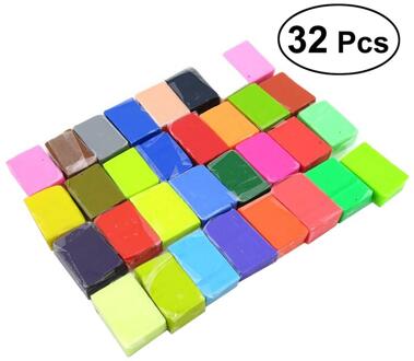 32 Kleuren Diy Oven Bakken Polymer Klei Modeling Moulding Intelligentie Speelgoed Voor Kids Kinderen (Assorti Kleur)