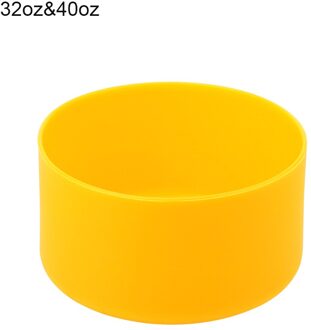32 Oz/40 Oz Flessen Mouw Cup Bottom Cover Onderzetters Water Boot Protector Bag Huishoudelijke Accessoires Non-slip Siliconen geel