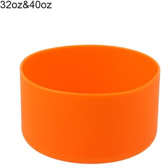 32 Oz/40 Oz Flessen Mouw Cup Bottom Cover Onderzetters Water Boot Protector Bag Huishoudelijke Accessoires Non-slip Siliconen Oranje