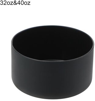 32 Oz/40 Oz Flessen Mouw Cup Bottom Cover Onderzetters Water Boot Protector Bag Huishoudelijke Accessoires Non-slip Siliconen zwart